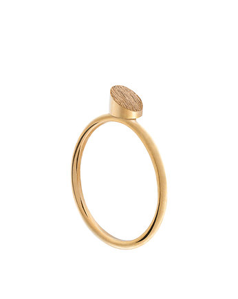 Pierścionek  LUNA/złocony/szroniony 18mm zamówienie, Daria Siwiak Jewellery