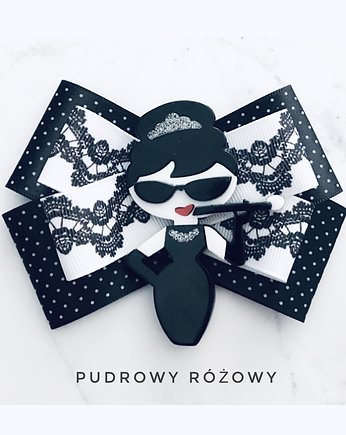 Brosza Audrey  Glamour Nowa Kolekcja 1 szt, Pudrowy Różowy