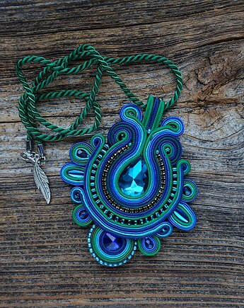 Elegancki naszyjnik soutache, Mró Soutache