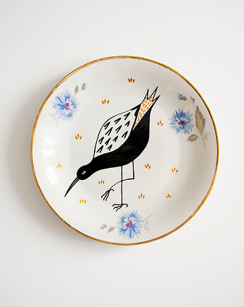 Talerz na ścianę - czapla, EMPE artstudio