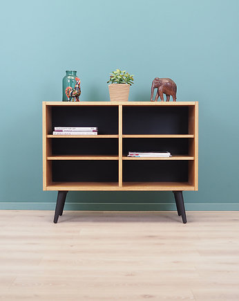 Regał jesionowy, duński design, lata 70, produkcja: Dania, Przetwory design