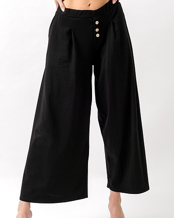 Spodnie szerokie damskie "LOUISE" czarne, 3 for U