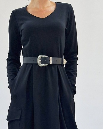 Sukienka maxi cargo z kieszeniami 36-56, MC Fashion