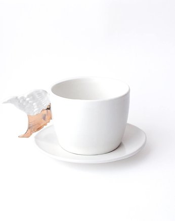Porcelanowa filiżanka ze skrzydełkami, Pangzi Ceramics