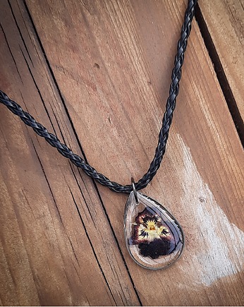 Wisiorek z bratkami, Figa handmade accessories