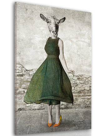 OBRAZ NA PŁÓTNIE - Pani Koza- 80x120cm, LUdesign gallery