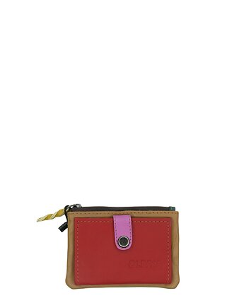 Portfel portfelik mały skórzany miejsce na bilon karty eko OLIVKA, Olivka Warsaw