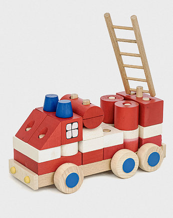 Wóz strażacki + personalizacja, OKAZJE - Prezent na Baby shower