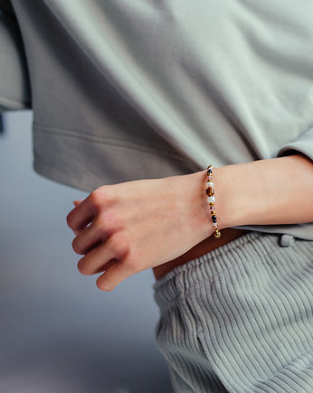 Bransoletka z Turmalinem i Rodonitem, w hand works