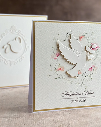 Kartka na chrzest z pudełkiem i kopertą, 73, Anna Art and Crafts