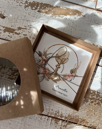 Kartka na komunię - pamiątka komunii ręcznie robiona, sorte