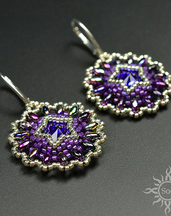 Meisi, kolczyki z kryształami Swarovskiego, beading, Sol
