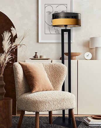 Designerska lampa podłogowa do salonu KALIFORNIA, LYSNE