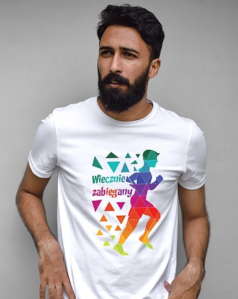 Koszulka organiczna z nadrukiem Wiecznie zabiegany, ART ORGANIC