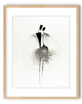 Grafika 40X50 cm wykonana ręcznie, MiniMalArt