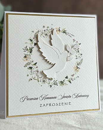 Zaproszenia na komunię, wzór 18A, Anna Art and Crafts