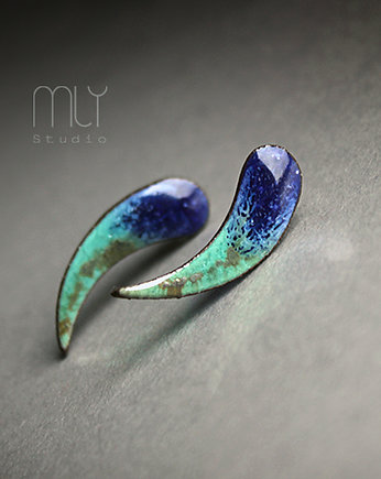 Kolczyki ceramiczne Owocowe/stał chirurgiczna/, Magda Łysiak