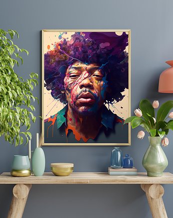 Plakat Jimi Hendrix, Abstraktoria