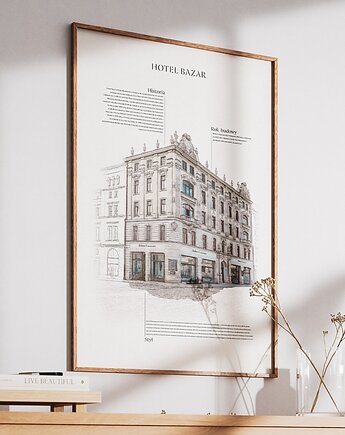 Plakat Poznań - Hotel Bazar, Peszkowski Graphic