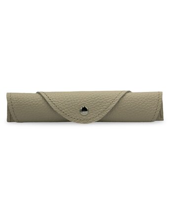 Etui na długopisy Piórnik skórzany tuba futerał Ecru Beżowy Parker Quality, Parker Quality
