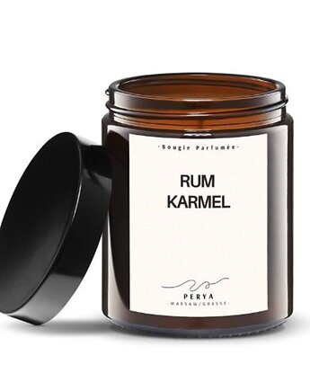 Świeca zapachowa - Rum, Karmel, Perya