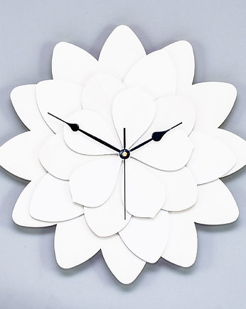 DEKORACYJNY, AŻUROWY ZEGAR, PIĘKNY, 4 WARSTWOWY KWIAT M ( 50 x 50 cm ), ORNAMENTI