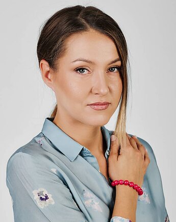Srebrna bransoletka z jadeitem w klasycznym stylu a980, Artseko