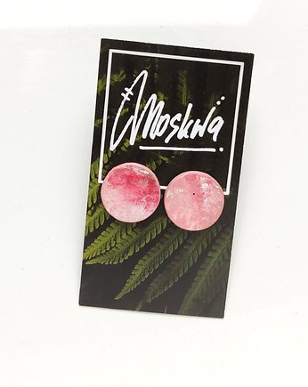 Kolczyki różowe, mojamoskwa