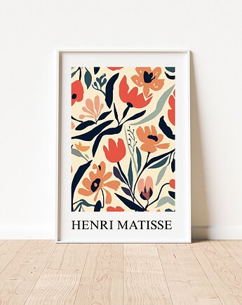 PLAKAT abstrakcyjny kwiaty Matisse kolorowy, black dot studio