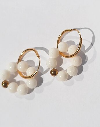 Kolczyki z białym koralem, Czaki Bransoletki