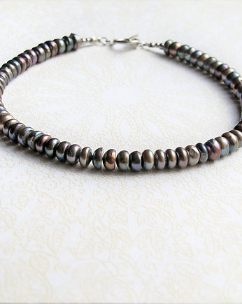 Kolia - perły naturalne - naszyjnik LUX, kaktusia