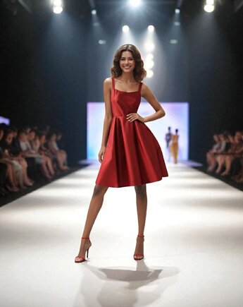 Koktaliowa sukienka, NAT FASHION ROOM