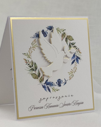 Zaproszenia na Komunię, wzór 33A, Anna Art and Crafts