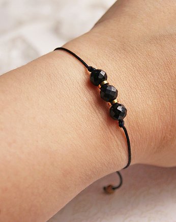 OCHRONNA bransoletka - czarny turmalin, kaktusia