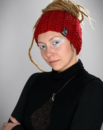 Opaska DreadLove Mono 10 - CZERWONA, LaCzapaKabra