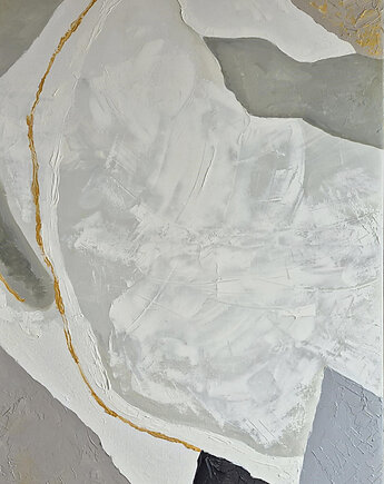 Duży obraz abstrakcyjny złota nić marmuru, alice oil on canvas