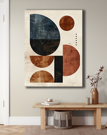 Geometria natury - Obraz na płótnie - Druk Blejtrama, Minimalizm, Loft #66, Black Sapphire Art
