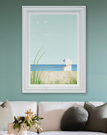 Morze Bałtyckie - plakat vintage art giclee, minimalmill