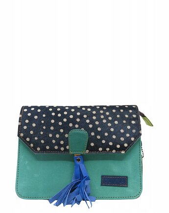 Torebka zamszowa, elegancka, skórzana, zamsz, ozdobny chwost eko OLIVKA, Olivka Warsaw