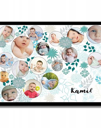 Plakat Personalizowany kolaż ze zdjęciami i imieniem, Sowia Aleja