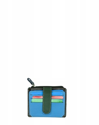 Etui organizer na karty składane skórzane na prezent przegrody OLIVKA, Olivka Warsaw