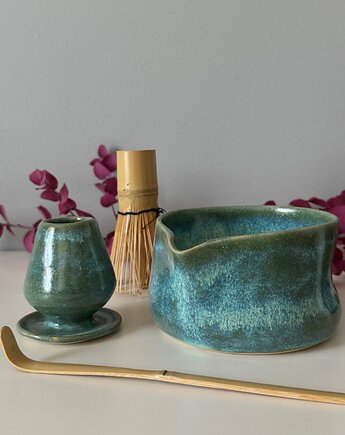 Zestaw do matcha (matchawan + stojak), bien.ceramics