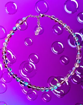 Naszyjnik bańki mydlane #purple, Doris's Shop