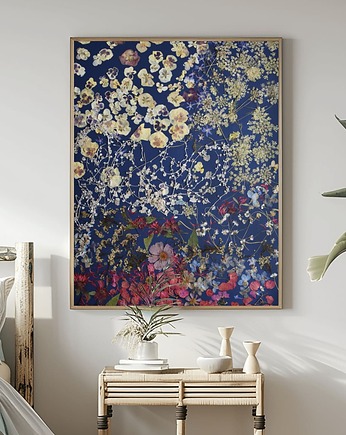 Obraz z prasowanych roślin #1, floralcollage
