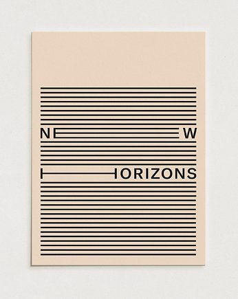 Plakat New horizons / Oryginalna grafika / poster print, Alina Rybacka