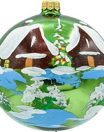 Bombki okrągłe zielone: Zimowa Chatka, Syn Bombkarza