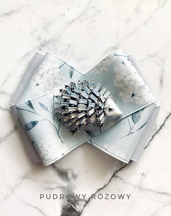 Brosza z cudnym Jeżem z kryształków  New Jesień, Pudrowy Różowy