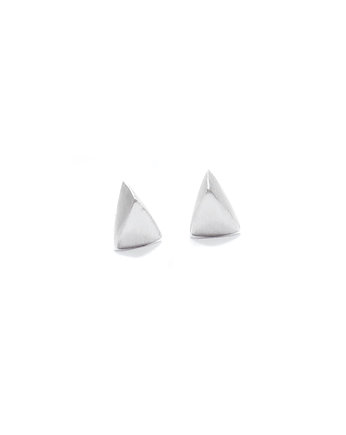 Kolczyki srebrne TRI MINI / satin silver earrings, Filimoniuk