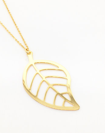 Naszyjnik (70 cm) z ażurowym liściem, VENA Jewellery