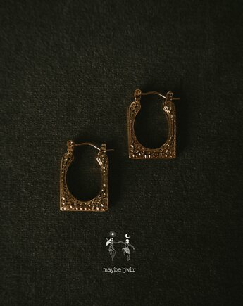 Kolczyki pozłacane Statement Hoops, MAYBEJWLR